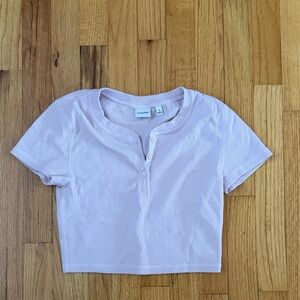 Baby pink sunday best thermal top